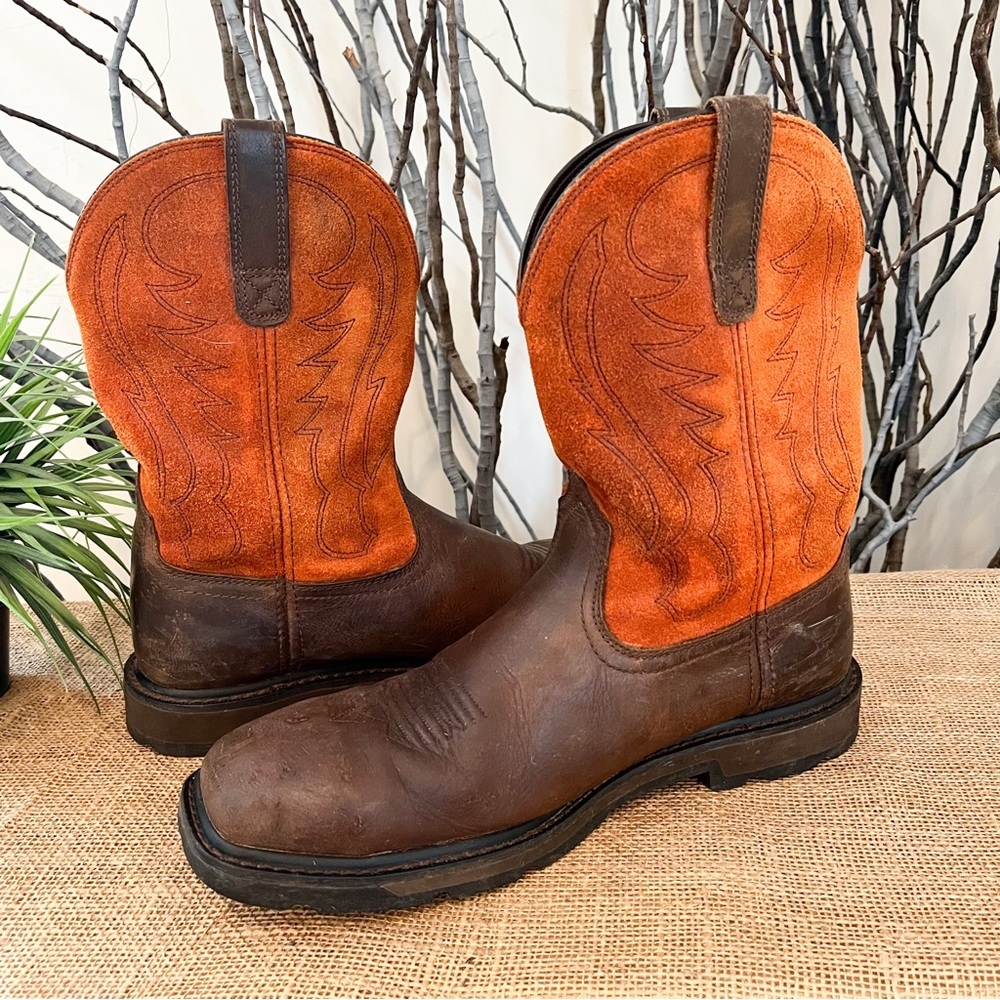 Ariat Men’s Groundbreaker Steel Toe Work Boots Size 12 - Picture 7 of 14